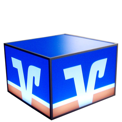 Leuchtw�rfel Volksbank