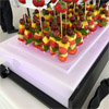 Bauchladen, Verkostungsdisplay, Buffetdisplay, Leuchttablet Catering
